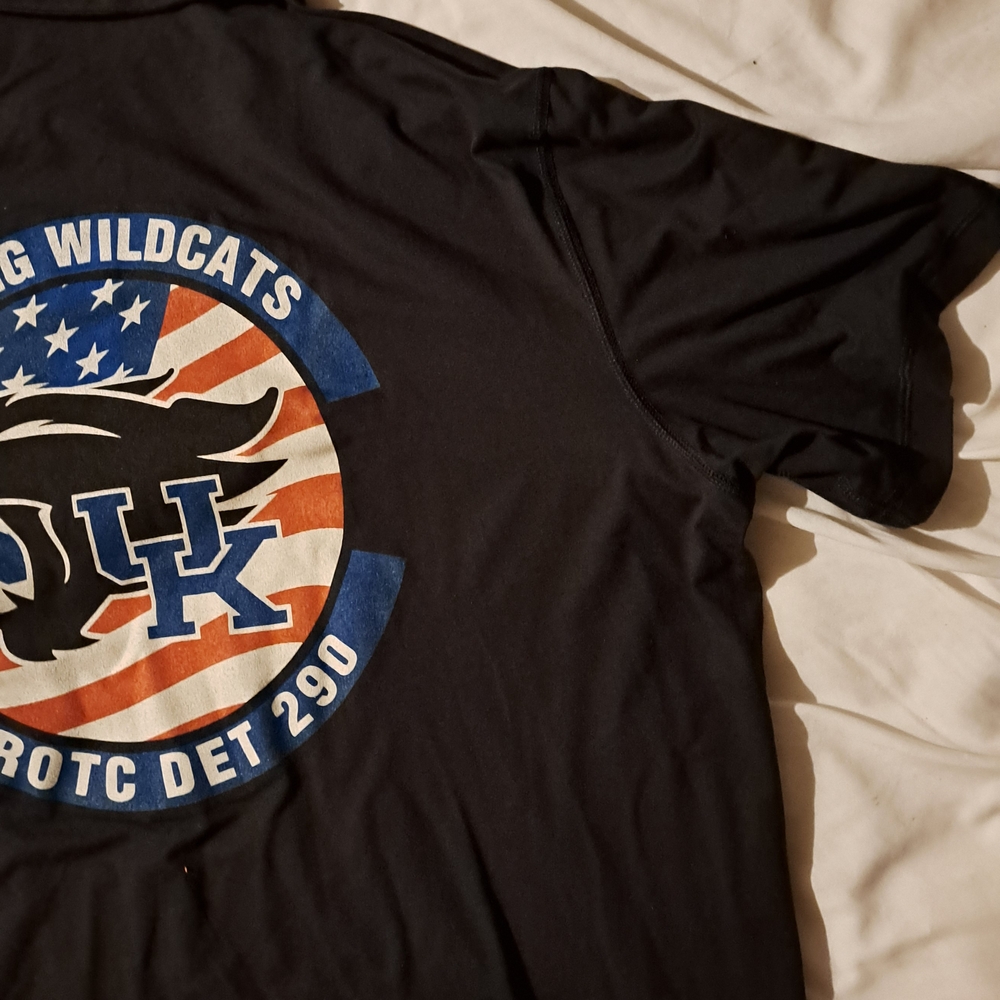 Kentucky Wildcats Afrotc Logo Mens XL Polo Shirt Black Unworn Puma With Tags - Picture 11 of 12